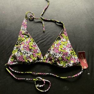 NWT Arizona Jean Co. Junior Bikini Top sz M